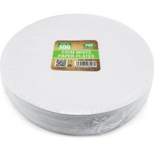 PPS PAPER 100 PLATES WHITE 9 INCH